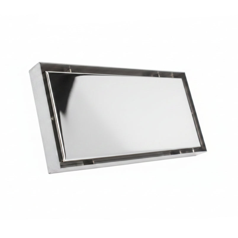 SUMIDERO REVERSIBLE 8" INOX 304 ACABADO ESPEJO -FRATELLI